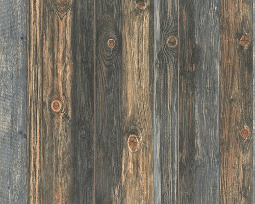 Papier peint intissé 9086-12 Best of Wood'n Stone bois 3 marron Panneaux de bois avec structure bois pour l''intérieur