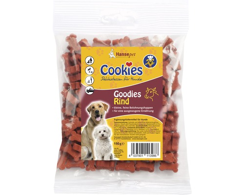 Friandises pour chiens Cookies Goodies boeuf 150 g