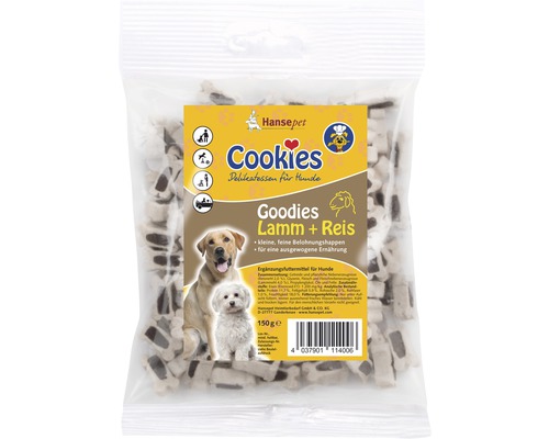 Friandises pour chiens Cookies Goodies agneau 150 g