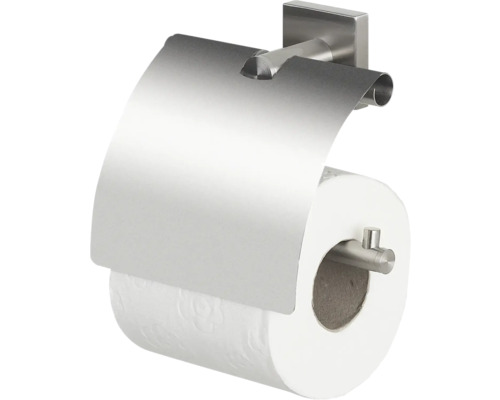 Support pour papier toilette avec un couvercle Spirella Nyo-Steel