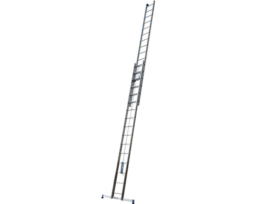 WERNER Seilzugleiter Aluminium 2-teilig 2 x 16 Sprossen Arbeitshöhe 7,9 m Aluminium Schiebeleiter