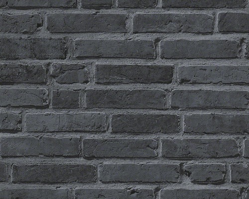 Papier peint intissé 94283-3 Wood´n & Stone Pierre gris Papier peint avec motif de briques