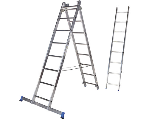 Échelle multifonctionnelle en aluminium en forme de A et échelle simple