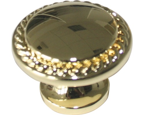 Möbelknopf Ø 30 mm Metall glanz-gold