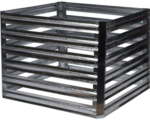 Composteur métallique avec des lamelles horizontales