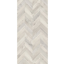 Revêtement de sol en bois clair à motif de chevrons