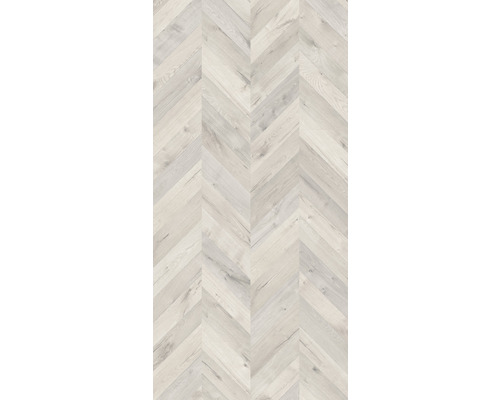 Revêtement de sol en bois clair à motif de chevrons