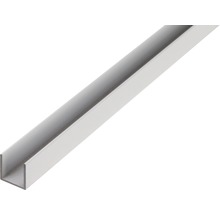 U-Profil Aluminium silber 15 x 15 x 1,5 x 1,5 mm 2,6 m-thumb-0