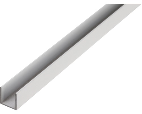 U-Profil Aluminium silber 10 x 15 x 1,5 x 1,5 mm 2,6 m