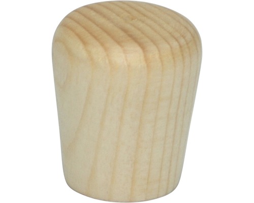Bouton de meuble en bois pin laqué Ø 20 mm