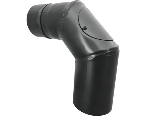 Coude de conduit de fumée avec orifice de nettoyage