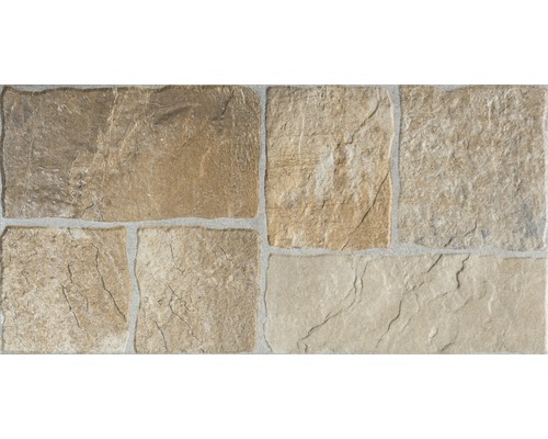 Feinsteinzeug Wand- und Bodenfliese Aia grigio 30.5x61.5 cm