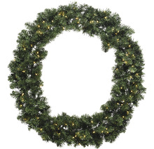 Couronne de Noël avec éclairage