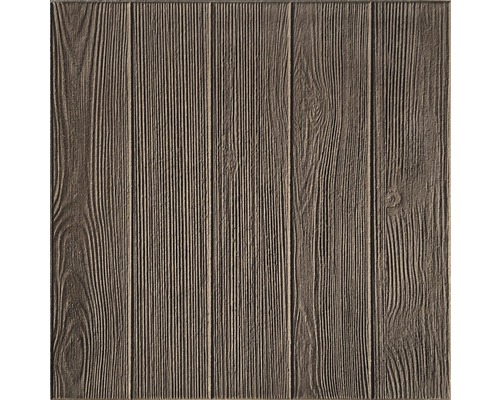 Dalle de terrasse en béton teck naturel marron 50 x 50 x 3.9 cm