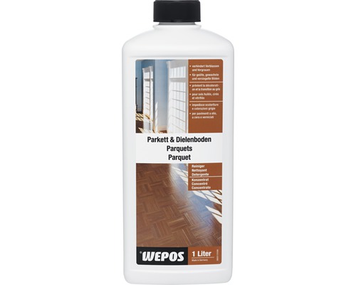 Wepos Parquet et plancher en bois Nettoyant 1 L WEPOS Nettoyant pour parquets et planchers, 1 litre