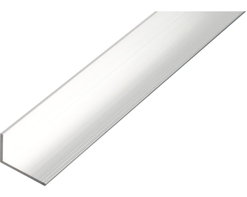 Profilé d’angle Aluminium argent 40 x 20 x 2 mm x 2 mm , 1 m Profilé d''angle en aluminium