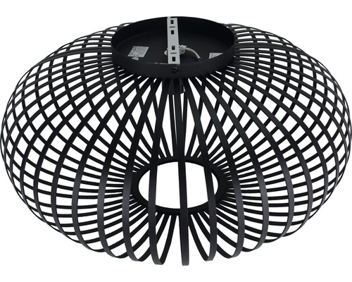 Plafonnier en métal avec un design sphérique ouvert