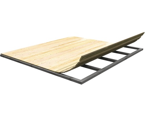 Plancher Karibu pour dimensions de socle 300x300 cm, nature