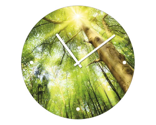 Horloge murale en verre Towards The Sun Ø 20 cm