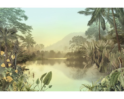 Papier peint panoramique intissé HX8-049 Lac Tropical 8 pces 400 x 270 cm