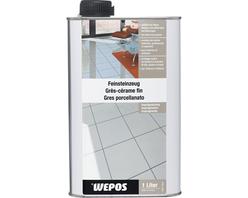 Wepos Imprégnation pour carrelage grés cérame 1 L Imprégnation pour grès cérame fin 1 litre