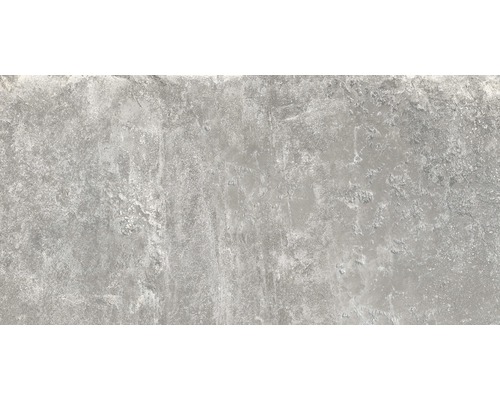 Wand- und Bodenfliese Schiefer grau 30x60 cm Graue Bodenfliese mit Steinoptik