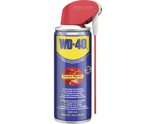 Huile multifonctions Smart Straw WD-40 200 ml Produit multifonction WD-40 avec Smart Straw en bombe de 200 ml