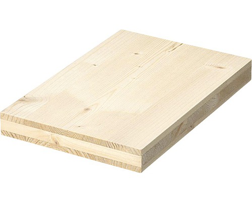 Panneau à trois couches en épicéa B/C + 19 mm 2500x500 mm Panneau en bois d''épicéa avec une couche intermédiaire