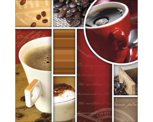 Photo sous verre Red Coffee I, 30x30 cm