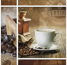 Dekoratives Paneel mit Kaffeemotiv und Tasse