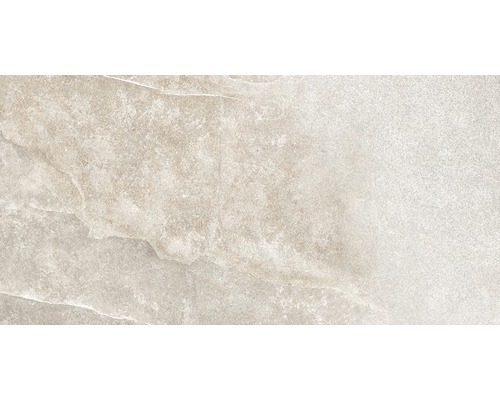 Wand- und Bodenfliese Schiefer beige 60x120 cm lappato Bodenfliese mit Steindekor