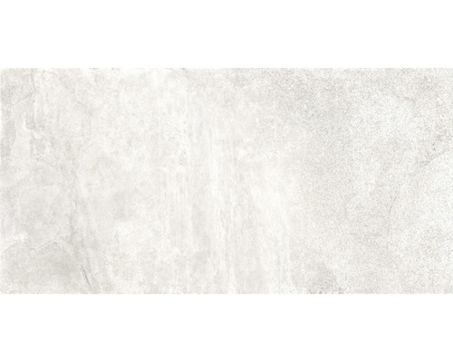 Carrelage sol et mur ardoise blanc 60x120 cm lappato