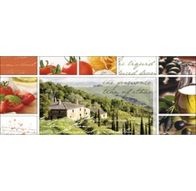 Image en verre Living in toscany 50x125 cm