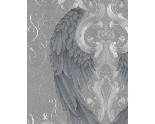 Vliestapete 52579 Glööckler Imperial Engelsflügel silber Papier peint avec motif d''ailes et ornements