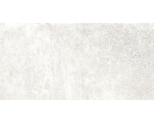 Wand- und Bodenfliese Schiefer weiss 30x60 cm lappato