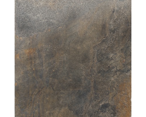 Wand- und Bodenfliese Schiefer multicolor 60x60 cm lappato Fliese mit Steinoptik