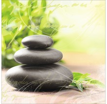 Image en verre Wellness II 30x30 cm
