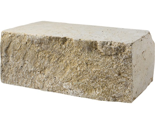 Pierre de construction Travertin Roma crème 40 x 15 x 20 cm-0