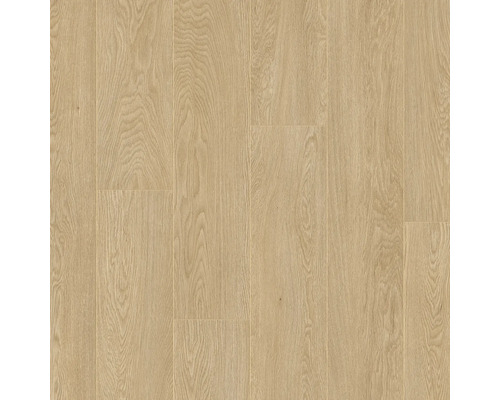 Nahaufnahme von hellem Laminatboden mit Holzmaserung