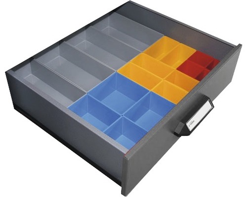 Küpper Kit universel de séparations pour tiroirs avec 18 boîtes