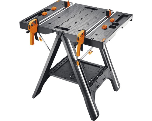 Établi avec dispositifs de serrage pour travaux d''atelier