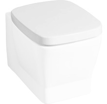 WC à fond creux mural en céramique avec siège de WC