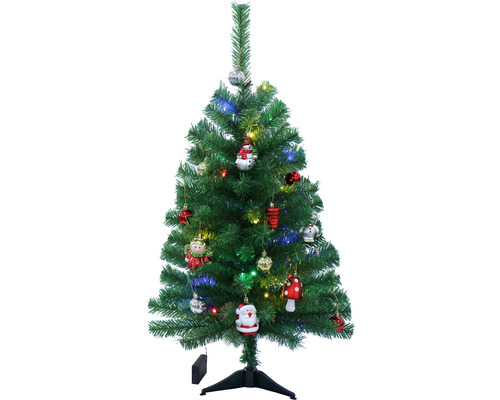 künstlicher Weihnachtsbaum Lafiora Tannenbaum mit Ornament H 90 cm grün