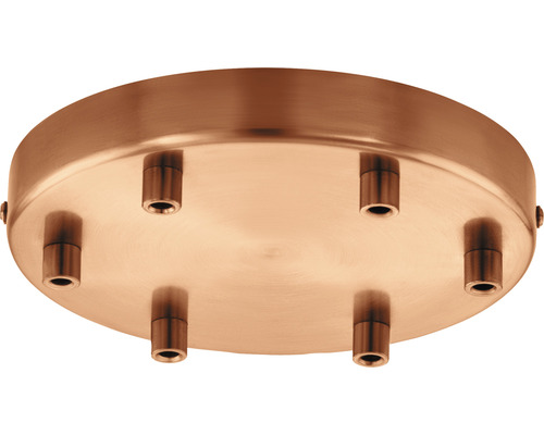 Partie plafond de suspension cuivre brossé Luminaire Like You cuivre brossé Cache-piton de plafond avec cinq connexions