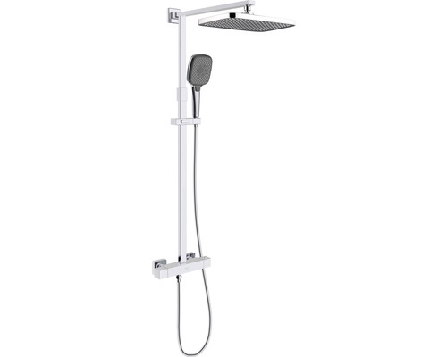 Duschsystem AVITAL Dender chrom mit Thermostat Duschsystem AVITAL Dender chrom mit Thermostat