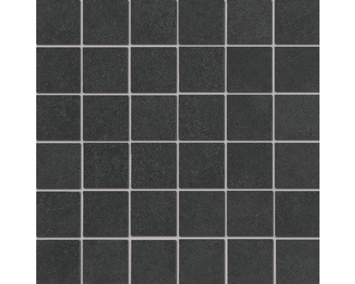 Mosaïque en grès cérame Emilia anthracite 30 x 30 cm