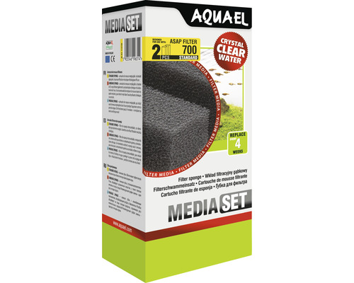 Eponge filtrante AQUAEL pour ASAP 700 Standard Aquael Media Set pour filtre ASAP avec deux éponges de filtration