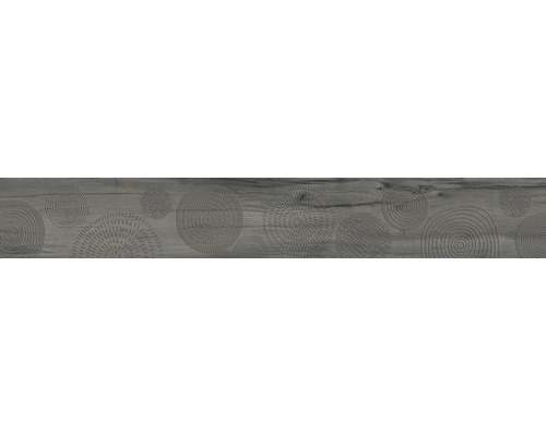 Carrelage décoratif Aretino Infinity dark 26.5x180 cm