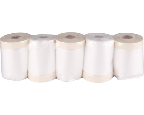 Lot de cinq films de protection pour la protection lors de la peinture