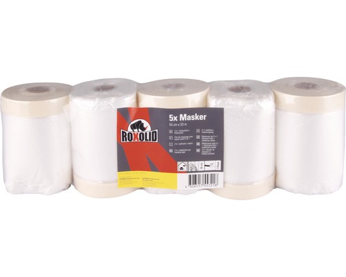 Pack pro ROXOLID ruban de masquage fin 550 mm x 33 m 5 pièces